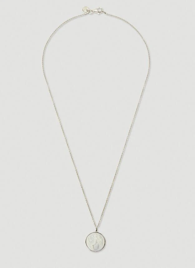 商品Tom Wood|Cameo Eros Small Pendant Necklace in Silver,价格¥1778,第1张图片