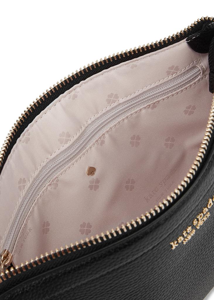 Knott black leather cross-body bag商品第4张图片规格展示