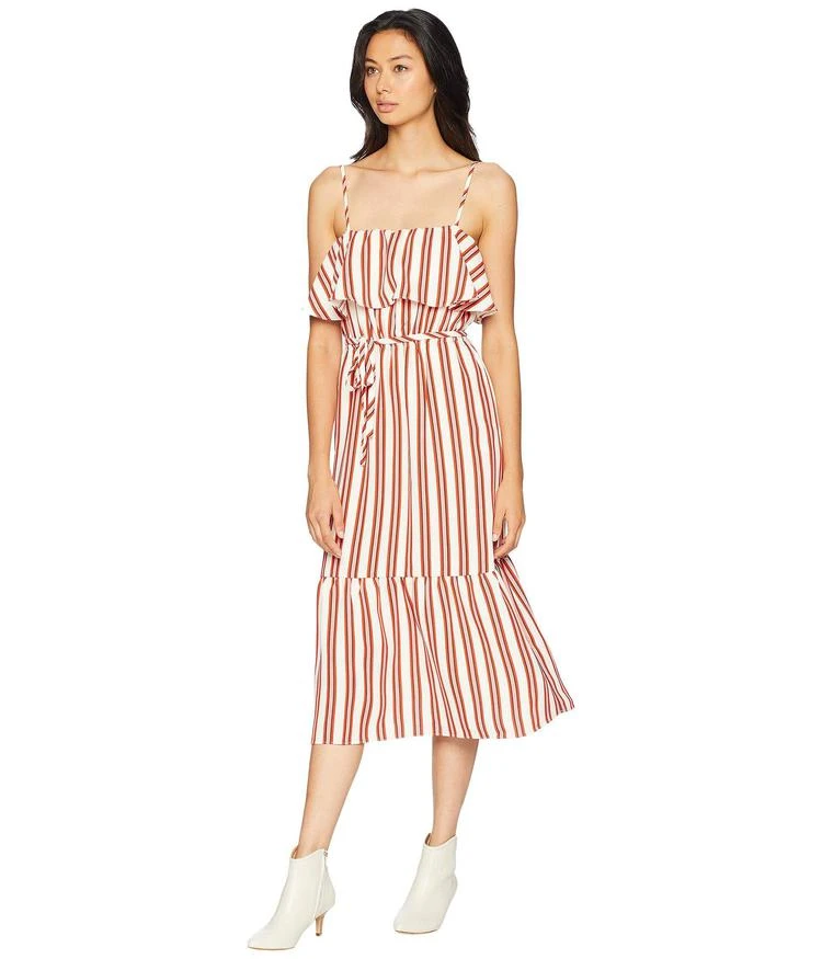 商品Juicy Couture|Bold Stripe Ruffle Midi Dress,价格¥250,第2张图片详细描述