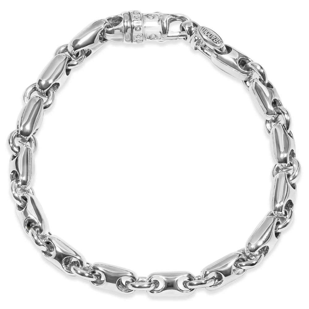 商品Pompeii3|Men's Link 14k Gold (52gram) or Platinum (83gram) 7mm Bracelet 8.5",价格¥26849,第1张图片