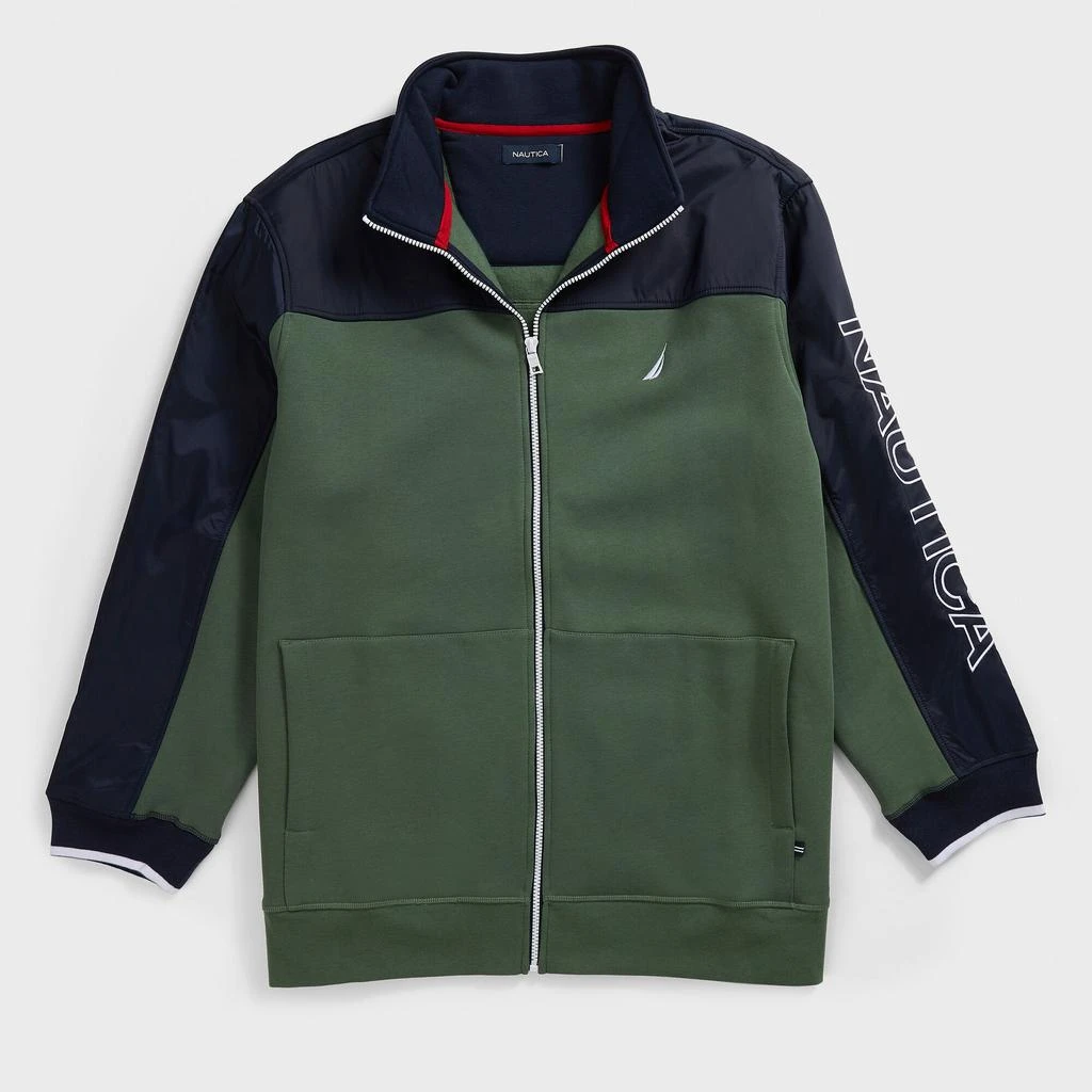 商品Nautica|Mens Big & Tall Colorblock Full Zip Track Jacket,价格¥343,第1张图片