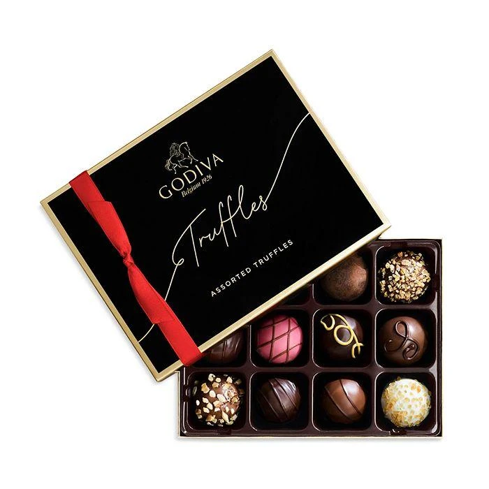 商品Godiva|Signature 12-Piece Chocolate Truffle Box,价格¥261,第1张图片