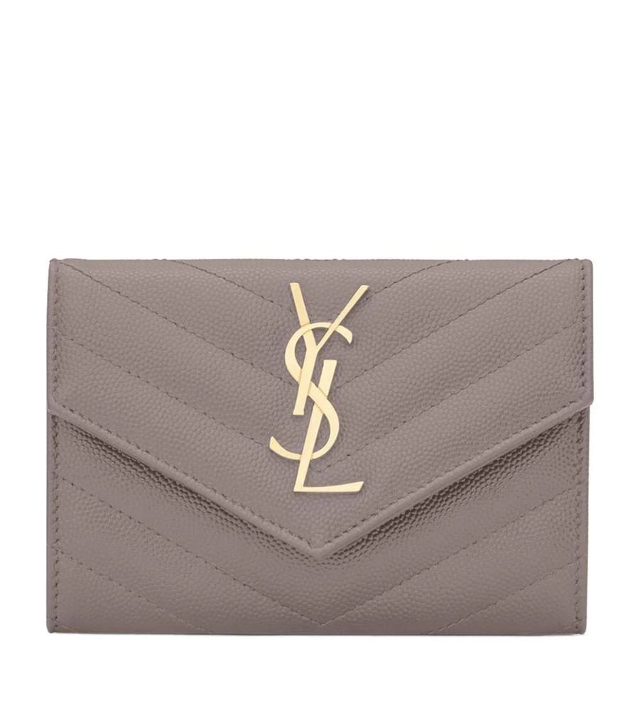 商品Yves Saint Laurent|Small Monogram Matelassé Envelope Wallet,价格¥3747,第1张图片