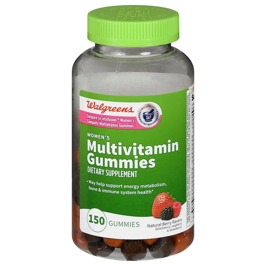 商品Walgreens|Women's Multivitamin Gummies (75 days) Natural Berry Flavor,价格¥97,第1张图片