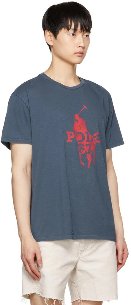 商品Ralph Lauren|Navy Printed T-Shirt,价格¥167,第2张图片详细描述