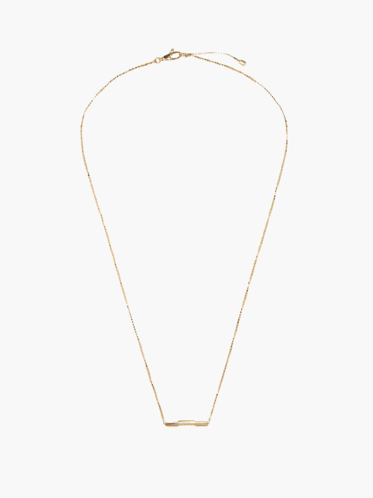 商品Gucci|Link to Love bar 18kt gold necklace,价格¥10832,第6张图片详细描述