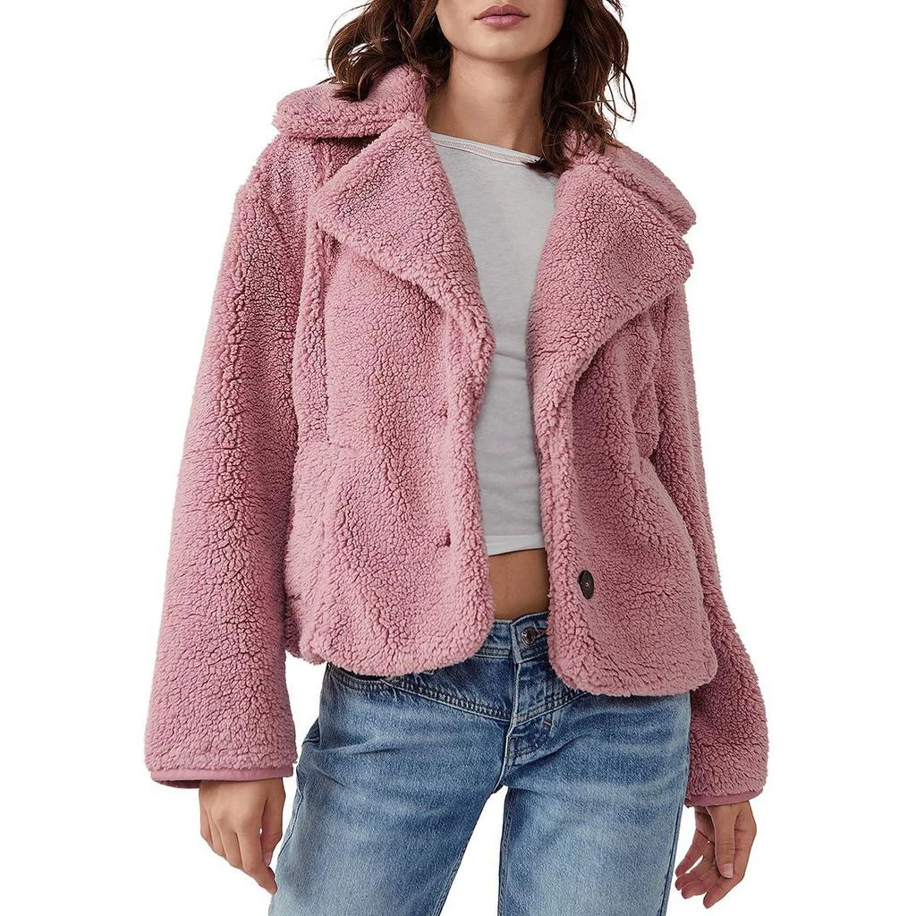 商品Free People|Free People Womens Joplin Faux Fur Warm Teddy Coat,价格¥325,第1张图片