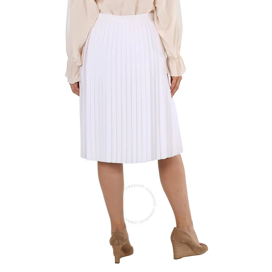 商品Burberry|Pleated Skirt With Silk Lining In Optic White,价格¥939,第3张图片详细描述