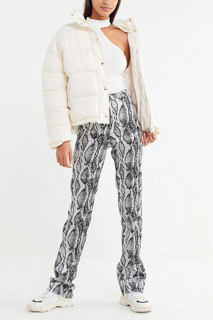 商品I.AM.GIA|I.AM.GIA Slater Snake Print Zip-Front Pant,价格¥592,第1张图片