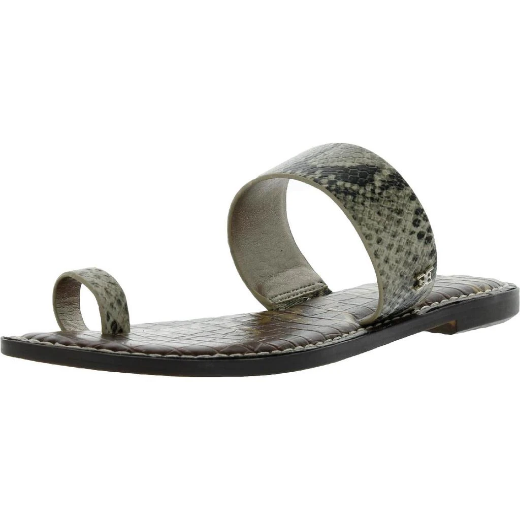 商品Sam Edelman|Sam Edelman Womens Gorgene Leather Slip On Flat Sandals,价格¥141,第2张图片详细描述
