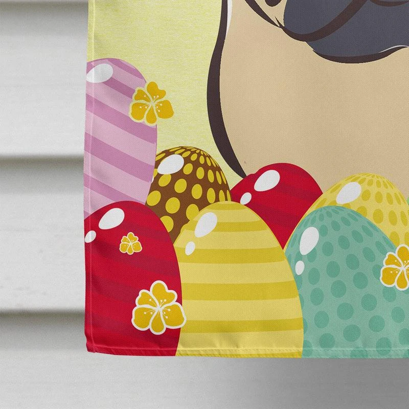 商品Caroline's Treasures|28 x 40 in. Polyester Fawn Pug Easter Egg Hunt Flag Canvas House Size 2-Sided Heavyweight,价格¥324,第2张图片详细描述