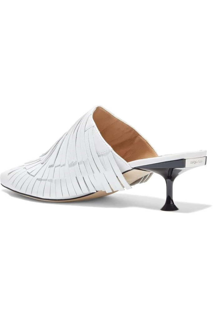 商品Sergio Rossi|Fringed leather mules,价格¥1363,第3张图片详细描述