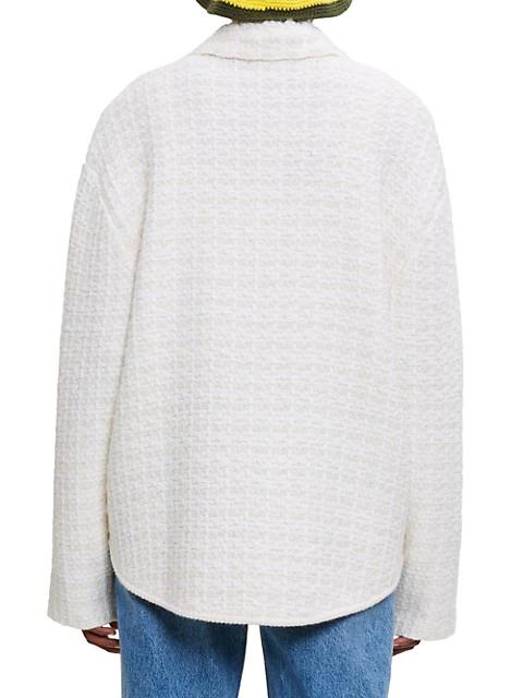 Malerio Two-Tone Tweed Jacket商品第4张图片规格展示