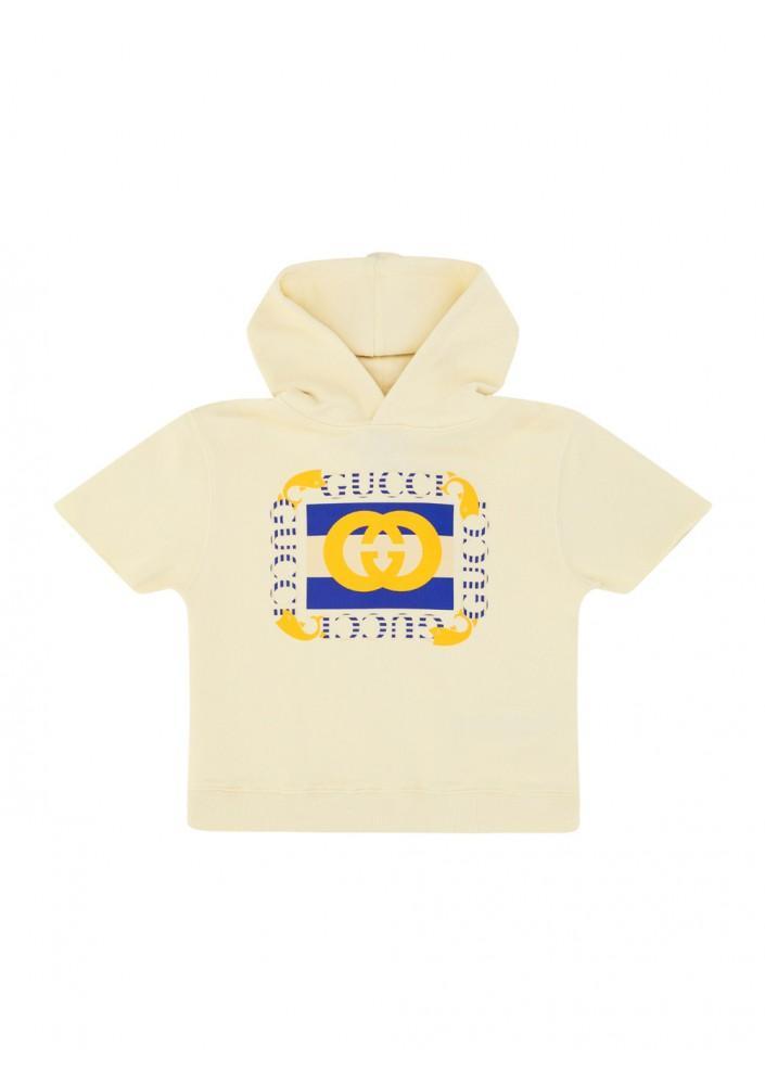 商品Gucci|Hooded T-Shirt for Boy,价格¥1732,第1张图片