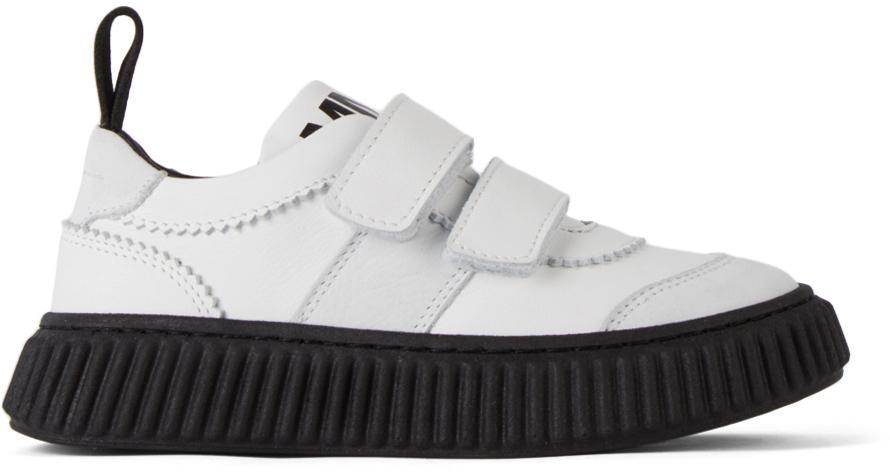 商品MAISON MARGIELA|Kids White Velcro Low Sneakers,价格¥1390,第1张图片