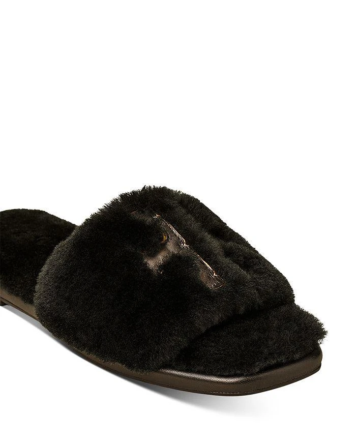 商品Tory Burch|Women's Double T Fluffy Slippers,价格¥534,第4张图片详细描述