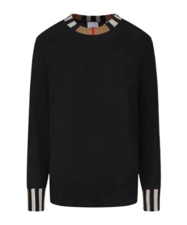 商品【商品预售7天】 Burberry|Burberry 女士针织毛衣 80910391 黑色,价格¥2990,第1张图片