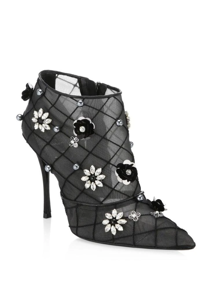 商品Roger Vivier|Floral Point Toe Booties,价格¥17031,第1张图片