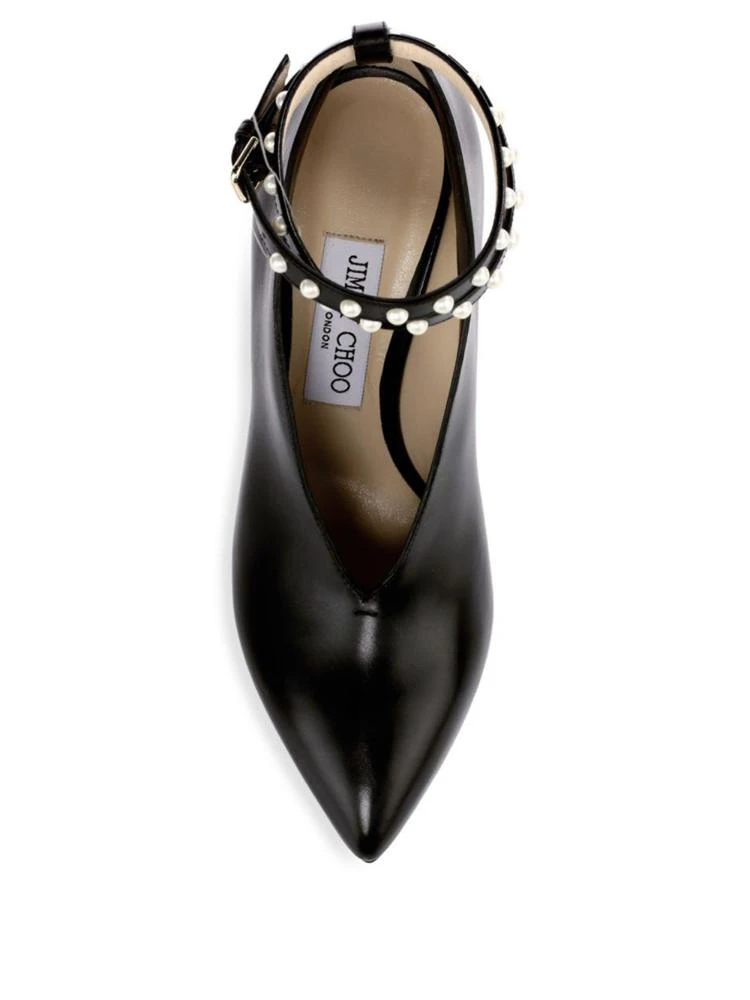 商品Jimmy Choo|Jimmy Choo - Lark Leather Ankle-Strap Pumps,价格¥3582,第4张图片详细描述