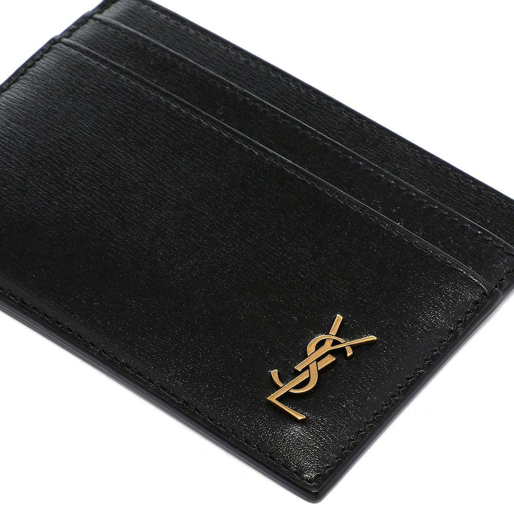 商品Yves Saint Laurent|Saint Laurent YSL Metal Logo Cardholder,价格¥2042,第5张图片详细描述