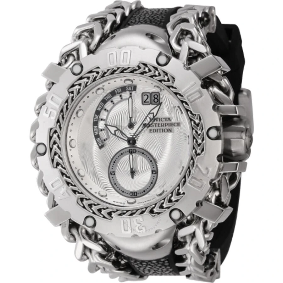 商品Invicta|Masterpiece Quartz Silver Dial Men's Watch 44632,价格¥2651,第1张图片