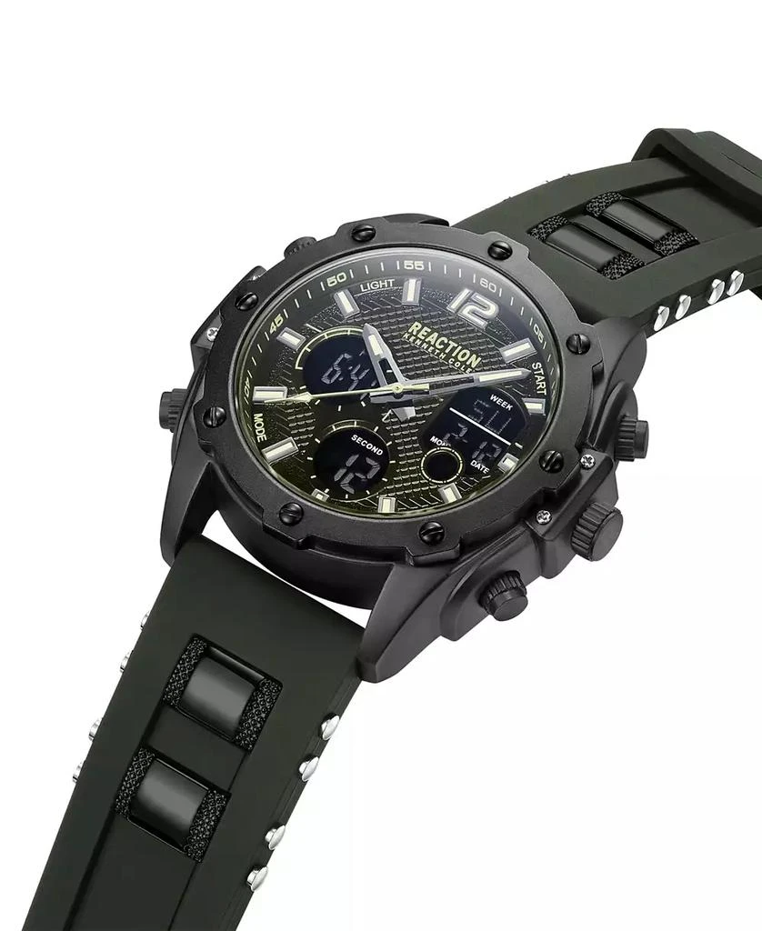 商品Kenneth Cole|Men's Ana-digi Green Silicon Strap Watch, 43.5mm,价格¥636,第2张图片详细描述