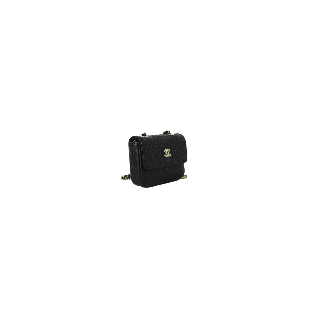 商品Chanel|Chanel Camelia Belt Bag Gold-Tone Metal Black,价格¥15020,第2张图片详细描述