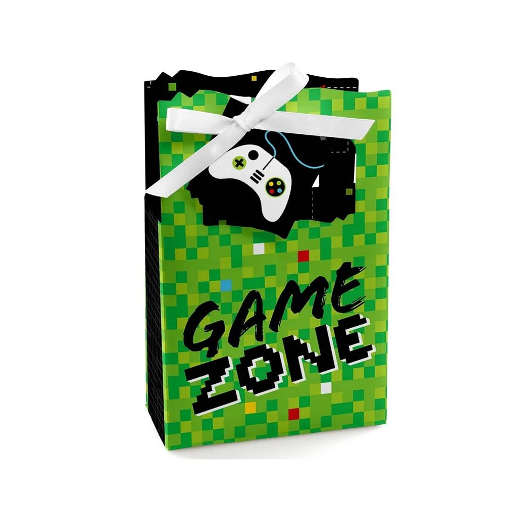 商品Big Dot of Happiness|Game Zone - Pixel Video Game Party or Birthday Party Favor Boxes - Set of 12,价格¥157,第1张图片