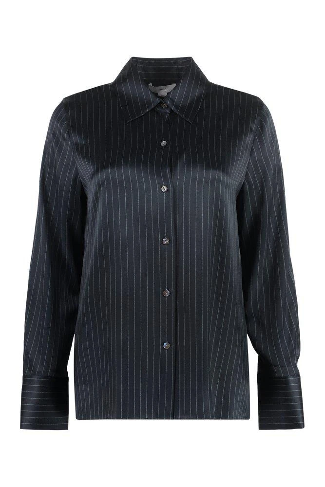 商品Vince|Vince Pinstripe Slim Long-Sleeved Shirt,价格¥2502,第1张图片