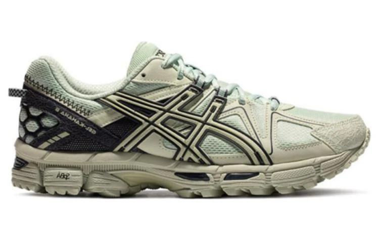 商品[国内直发] Asics|Gel-Kahana 8 舒适系带专业 织物合成革减震耐磨透气 低帮 越野跑步鞋 男款 绿黑,价格¥634,第3张图片详细描述