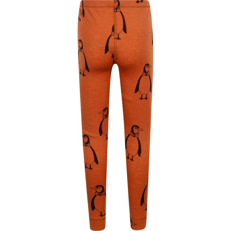 Penguins print woolen leggings in brown商品第2张图片规格展示