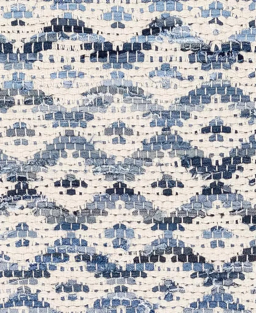 商品Dash and Albert Rugs by Annie Selke|Denim Rag Diamond DA789 10'x14' Area Rug,价格¥6514,第3张图片详细描述