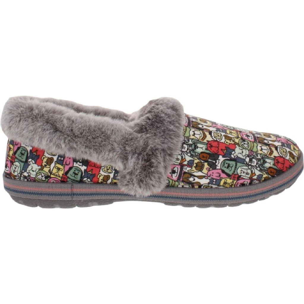 商品SKECHERS|BOBS From Skechers Womens Snuggle Rovers Faux Fur Trim Slip On Casual Shoes,价格¥140,第5张图片详细描述