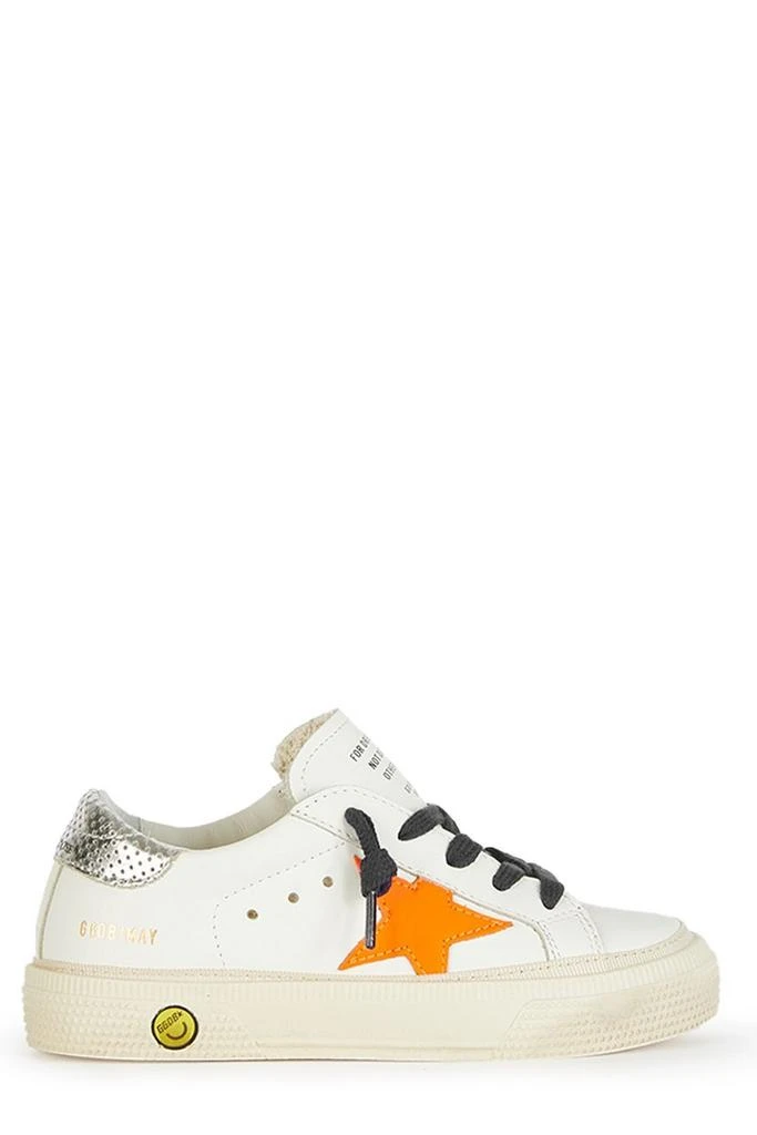 商品Golden Goose|Golden Goose Kids Logo Detailed Lace-Up Sneakers,价格¥957,第1张图片