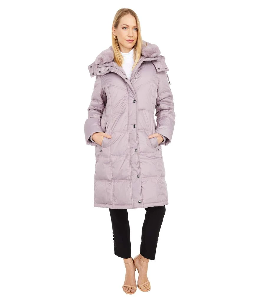 商品London Fog|Quilted Puffer with Fur Collar,价格¥528,第1张图片