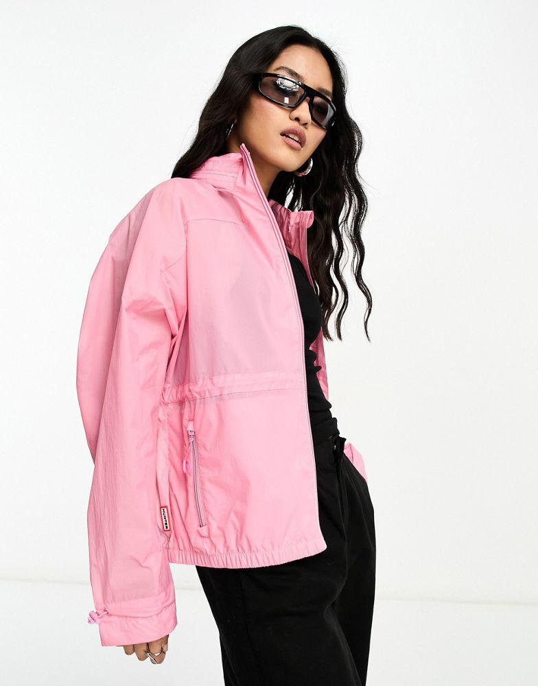 Hunter travel shell jacket in pink商品第1张图片规格展示