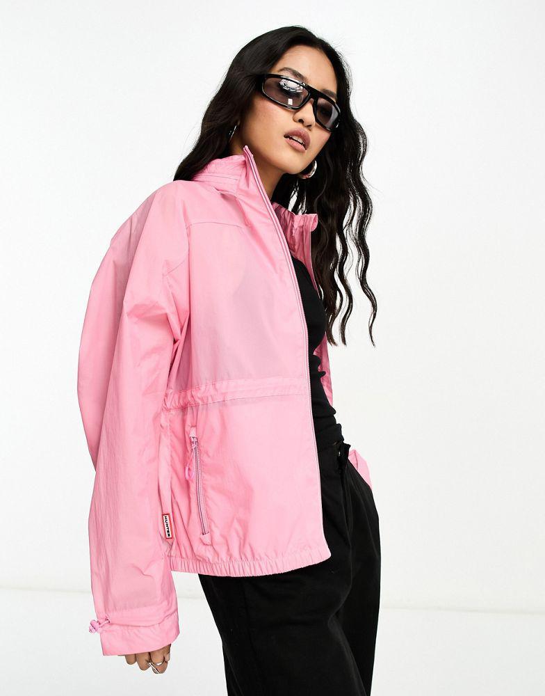 商品Hunter|Hunter travel shell jacket in pink,价格¥911,第1张图片