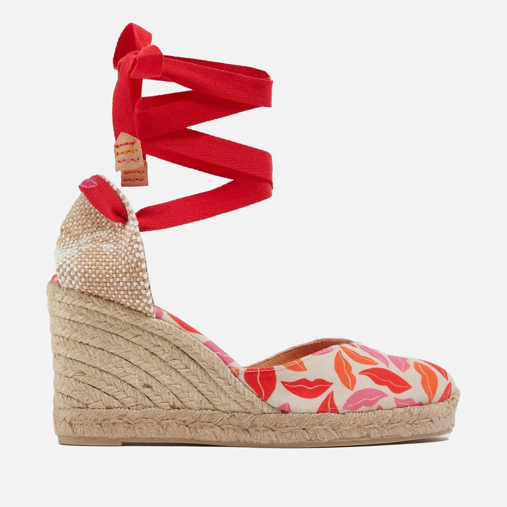 商品CASTAÑER|Castañer x Diane Von Furstenberg Women’s Chiara Canvas Wedge Espadrilles,价格¥755,第1张图片