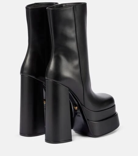 商品Versace|Intrico皮革厚底及踝靴,价格¥11277,第3张图片详细描述