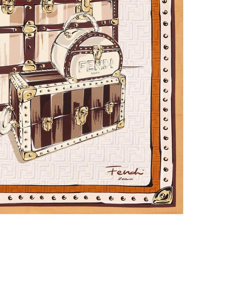 商品Fendi|Briefcase Graphic Printed Scarf,价格¥2775,第2张图片详细描述