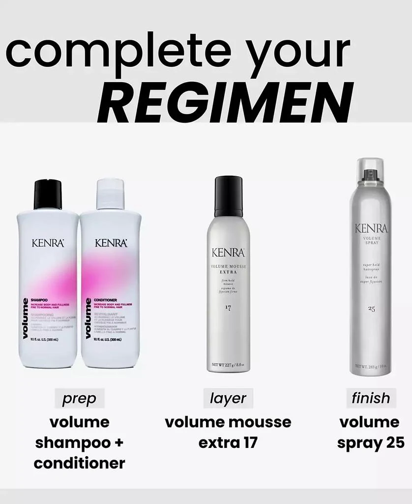 商品Kenra Professional|Volume Mousse Extra, 8-oz.,价格¥155,第5张图片详细描述