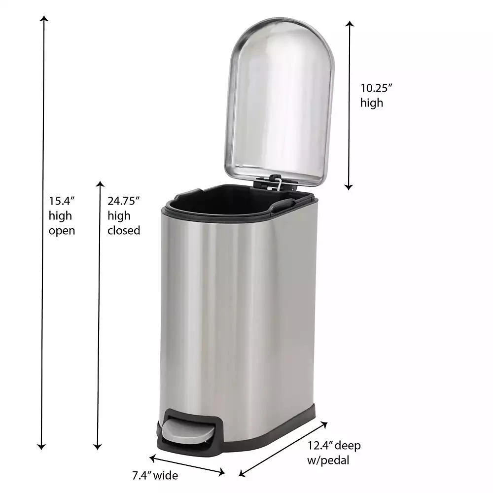 Stainless Steel 10L Tuscany Narrow Trash Bin 商品