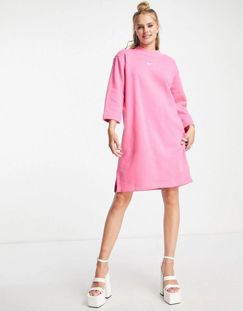 商品NIKE|Nike mini swoosh fleece dress in pinksicle,价格¥317,第3张图片详细描述