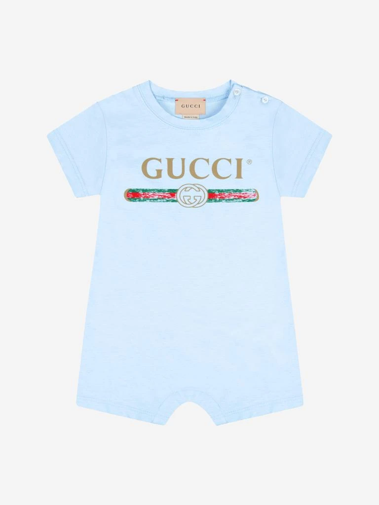 商品Gucci|Baby Boys Logo Bodysuit Gift Set (3 Piece),价格¥2403,第2张图片详细描述