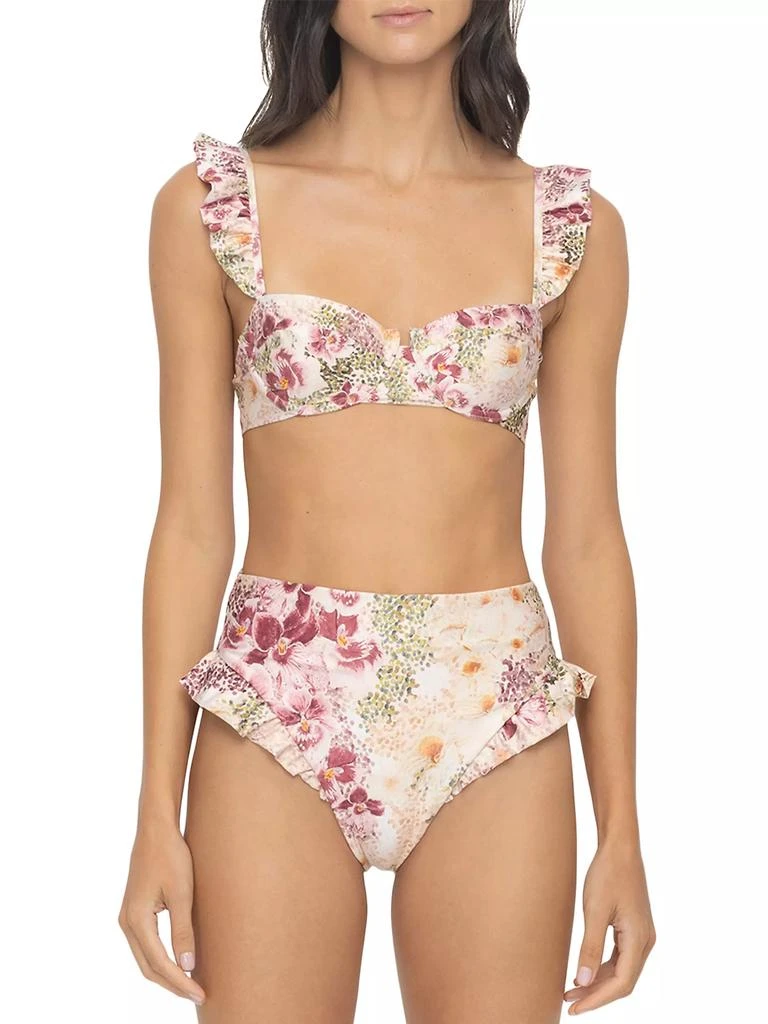商品Agua by Agua Bendita|Veranera Kiwi Florecer Bikini Top,价格¥401,第4张图片详细描述