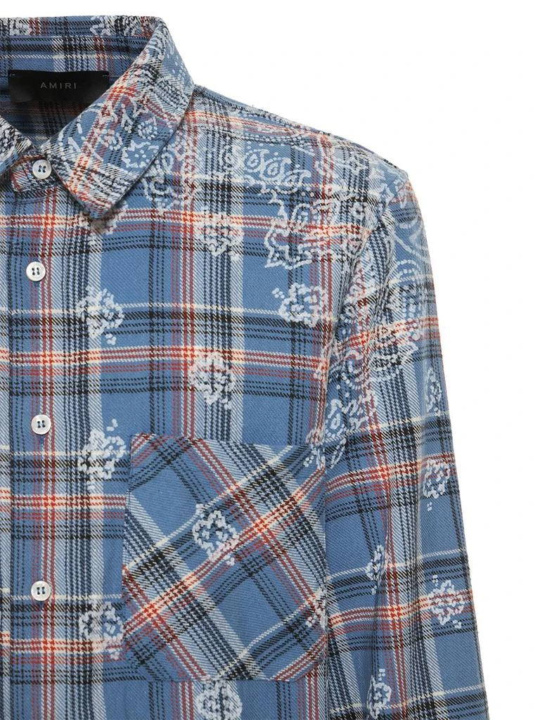 商品AMIRI|Bleached Bandana Print Check Shirt,价格¥4002,第1张图片详细描述