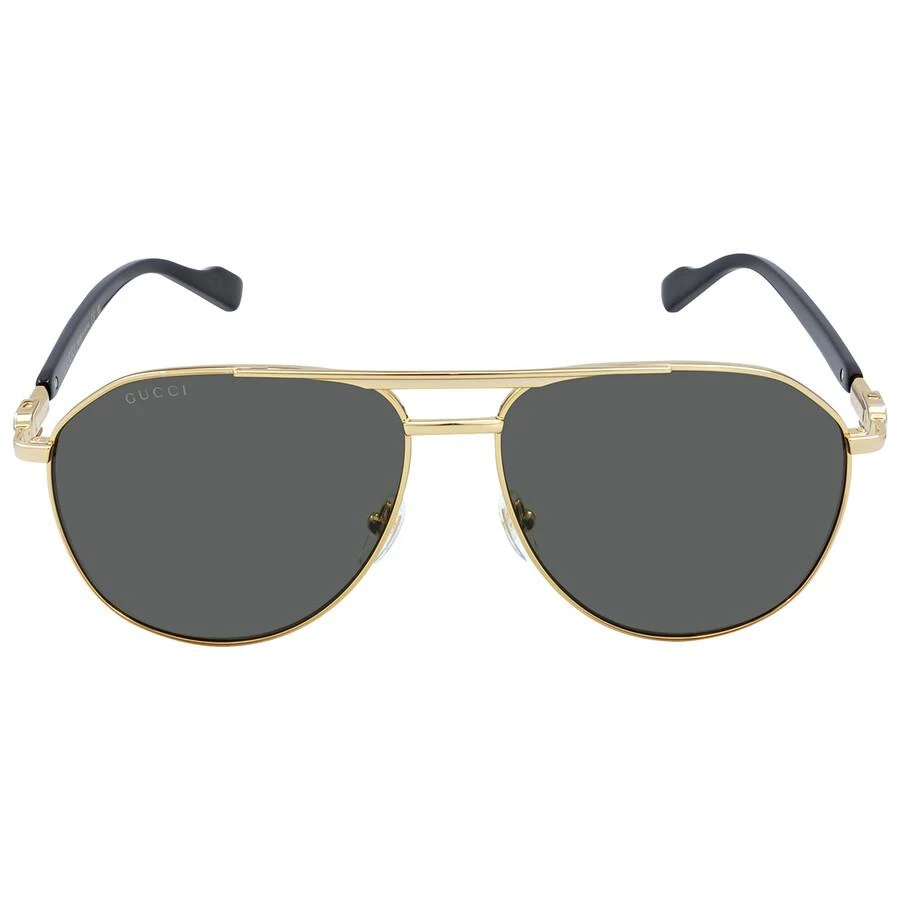 商品Gucci|Gucci Grey Pilot Unisex Sunglasses GG1220S 001 59,价格¥1916,第1张图片