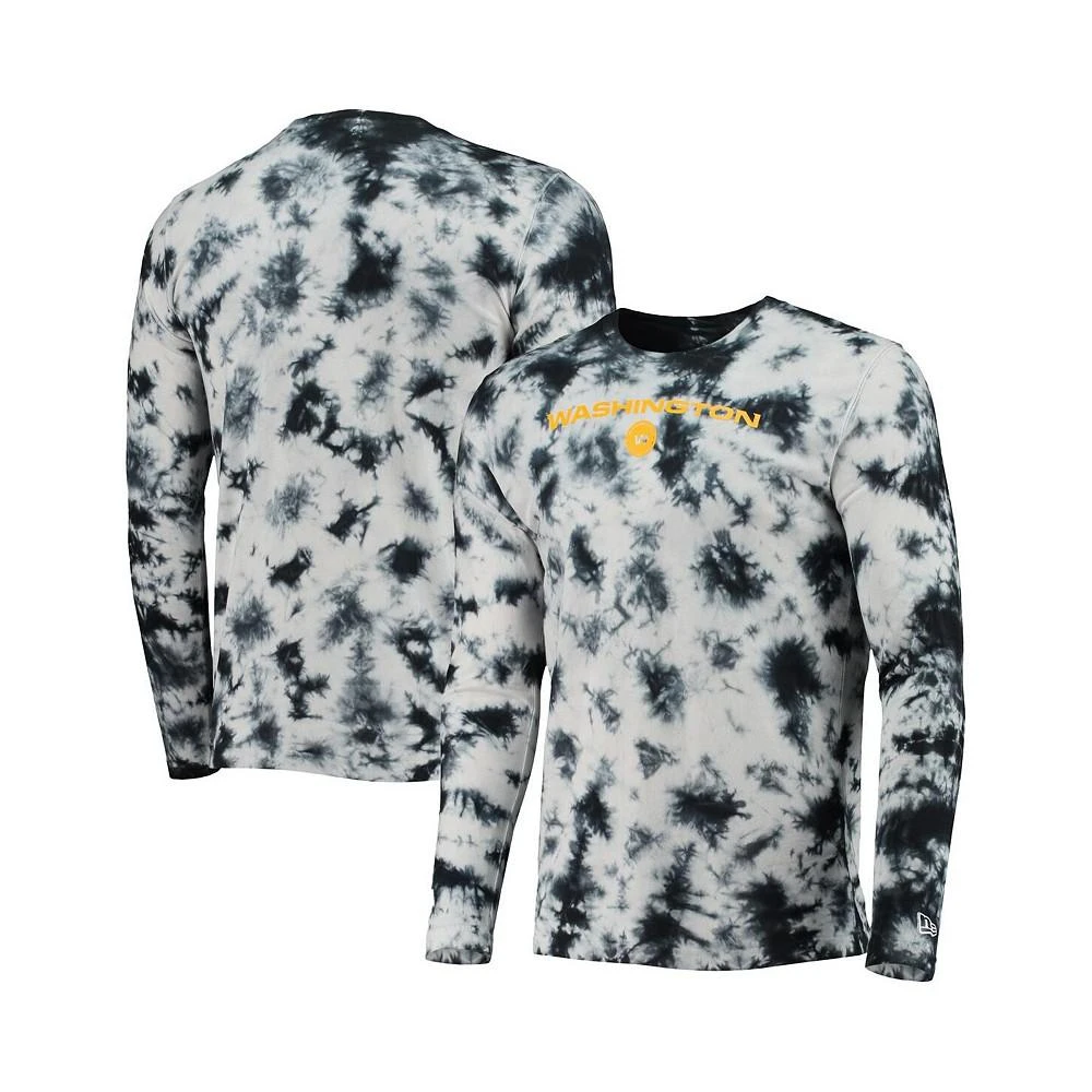 商品New Era|Men's Black Washington Football Team Tie-Dye Long Sleeve T-shirt,价格¥377,第1张图片