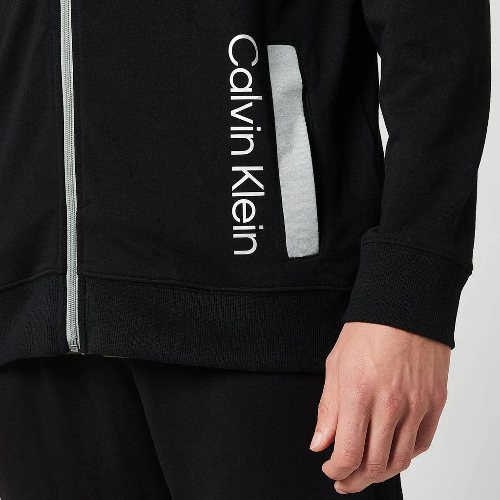 商品Calvin Klein|Calvin Klein Men's Full-Zip Sweatshirt - Black,价格¥370,第4张图片详细描述