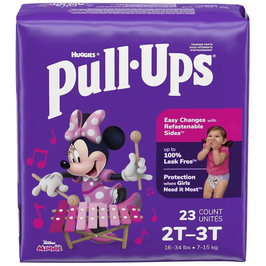 商品Huggies Pull-Ups|Girls' Potty Training Pants Size 2T-3T,价格¥79,第2张图片详细描述